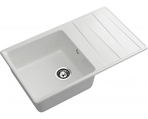 GRANFEST Мойка композит LEVEL, GF-LV-860L, чаш+кр 860*500, иней