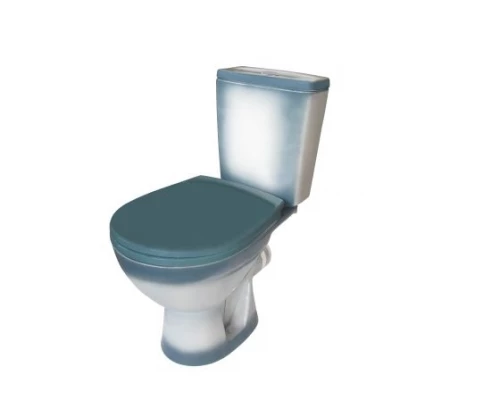 СОЛО Унитаз-компакт горизонт. вып., 2-х режим. арм. "Уклад", сид. полипр. "Уклад", зеленый, ROSA