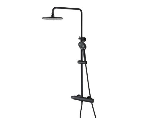 Bronx Смеситель для душа, без излива верх.лейка'Троп. дождь' лейка,Терм, черный, LM, LM3770BL