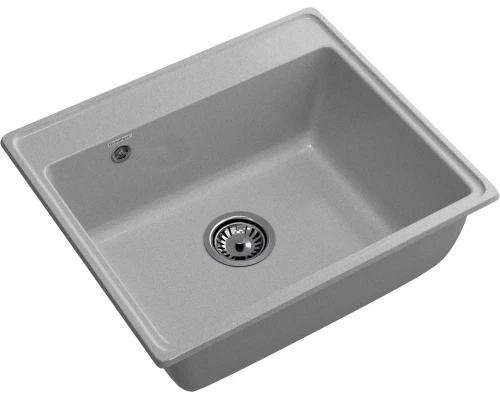 GRANFEST Мойка композит VERTEX, GF-V-580, чаша 580*500, серый