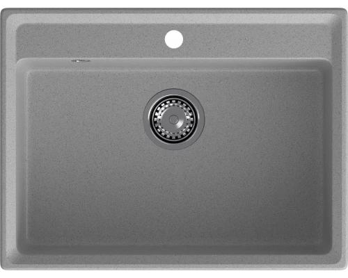 GRANFEST Мойка композит LEVEL, GF-LV-660, чаша 660*500, серый