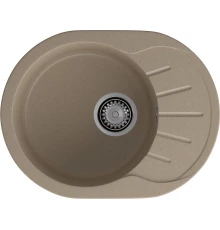 GRANFEST Мойка композит RONDO GF-R--580L  чаша с крылом 579*445мм  песочный арт.GF-