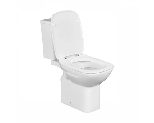 DEBBA Чаша унитаза с горизонтальным выпуском, установочный комплект, белая. (RU). ROCA