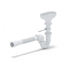 ANI Сифон 1 1/2*40 прямоточный с разрывом струи и гибкой трубой 40*40/50