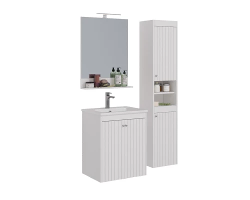 Тумба Lemark ROMANCE 60 см под 1 раковину, подвесная/напольная, 2-х дверная, цвет корпуса, фасада: Б