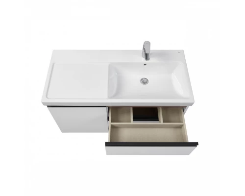 DOMI Тумба под раковину Gap Plus 100, 2 ящ., 1 дв., белый глянец, правая, ROCA