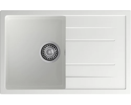 GRANFEST Мойка композит QUADRO GF-Q--780L  чаша с крылом 780*500 мм  иней арт.GF-