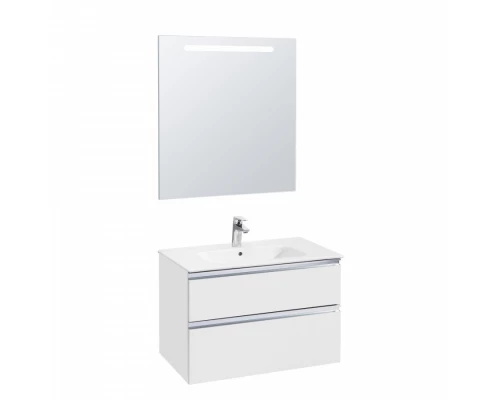 GAP Тумба под раковину GAP 80, белый глянец, 2 ящ., ROCA