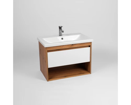 Тумба под раковину VIANT БОСТОН 60 подвесная дуб вотан/белый (VBOS60CO-T1YP)