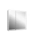 Зеркало-шкаф Mirror Box black Led 800х800