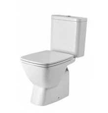 НЕО Унитаз-компакт, горизонт. выпуск, 2-х реж.арматура, сиденье тонкое дюропласт Soft-close, Clip-up