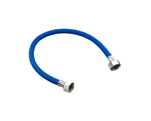 Гибкая подводка для воды,1/2 ʺ,нейлон,синяя,ГГ,1000 мм.