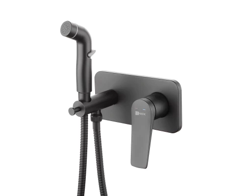 Bronx Смеситель для биде, без излива встраивамемый гигиен.душ,р/ОД, черный, LM, LM3720BL