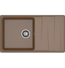 GRANFEST Мойка композит LEVEL , GF-LV-860L, чаша+крыло 860*500, терракот