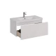 Тумба Lemark VEON MINI 90 см под 1 раковину, подвесная, с 1 ящик, цвет корпуса, фасада: Белый глянец