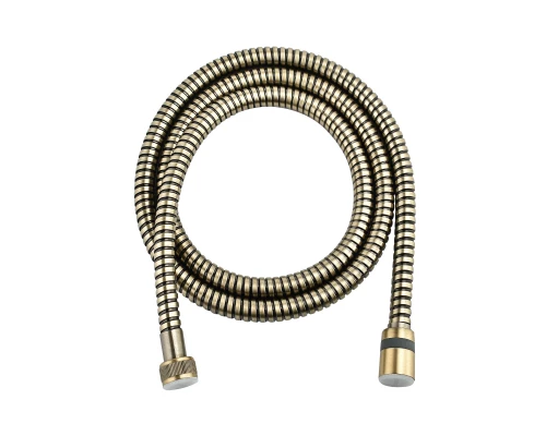 Шланг душевой двухзагибный 1,5 м, TURN-FREE, латунный, бронза. LEMARK
