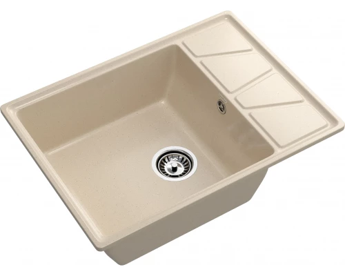 GRANFEST Мойка композит VERTEX, GF-V-680L, чаш+кр 680*500, кашемир