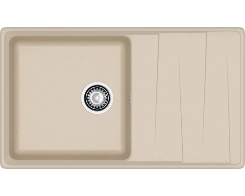 GRANFEST Мойка композит LEVEL , GF-LV-860L, чаша+крыло 860*500, кашемир