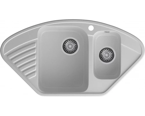 GranFest QUARZ (ECO-14) Мойка угл.1,5 чаш. 930*500 (серый)