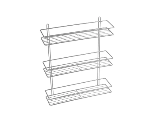 Полка прямая трехтажная серый Fixsen FX-730-3