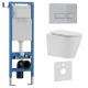 Комплект 3в1 IBERICA BLANCA инсталляция SILENCIO MINI, унитаз BURGOS ALTO белый, кнопка смыва ESTI-R хром матовый (IB.001M.BRA.231.214)