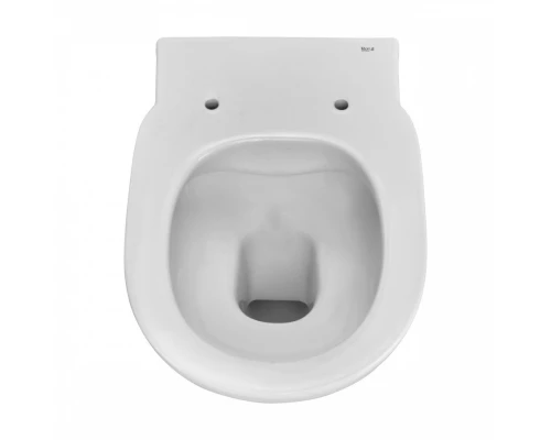 DEBBA ROUND  Чаша унитаза подвесного c безободковым смывом, гориз. выпуск, белая. ROCA