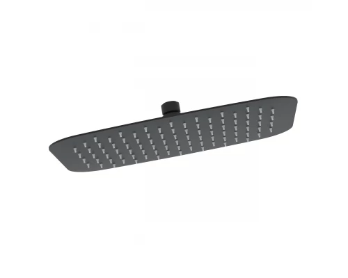 Верхний душ VENTAS O BLACK 30x20 см, черный матовый, BERGES