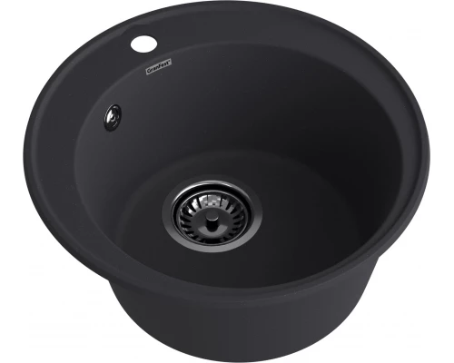 GranFest QUARZ (ECO-08) Мойка чаша D=480мм (черный)