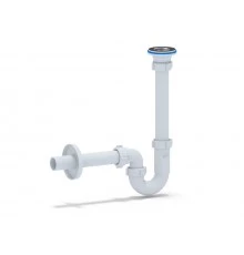 Сифон Ани 1 1/4*32 прямоточный с прямой трубой 32мм, ANI PLAST