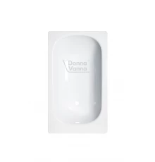 DONNA VANNA Ванна стальная 120x70x40 cм. с опорной подставкой, без ранта, белая орхидея, ВИЗ