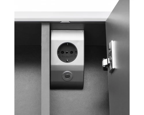 RONDA Зеркальный шкаф 70, белый глянец/серый матовый, ROCA