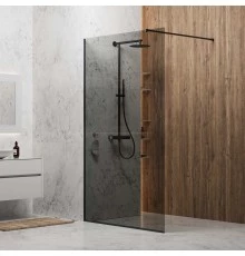 Душевая стенка SKY BLACK 800 тонированное стекло, BERGES