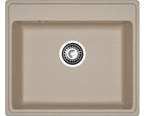 GRANFEST Мойка композит VERTEX, GF-V-580, чаша 580*500, песочный