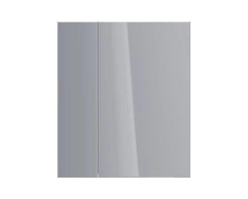 Шкаф зеркальный Lemark UNIVERSAL 70х80 см 2-х дверный, цвет корпуса: Белый глянец