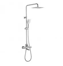 Yeti Смеситель для ванны, пов.излив 192мм верх.лейка 'Троп.дождь', Терм, хром, LM, LM7862C