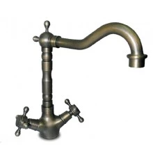 GF Смеситель для кухни  Ретро двухвентильный (бронза)