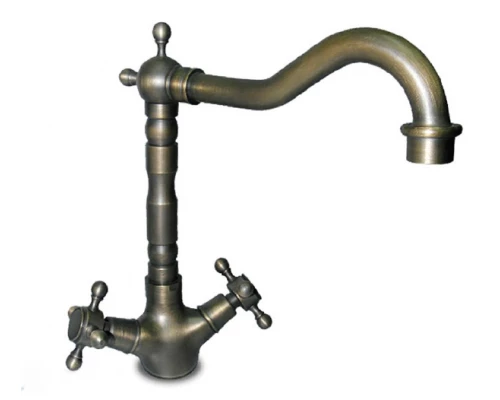 GF Смеситель для кухни  Ретро двухвентильный (бронза)