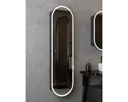 Зеркало-пенал Elmage black LED 450х1600