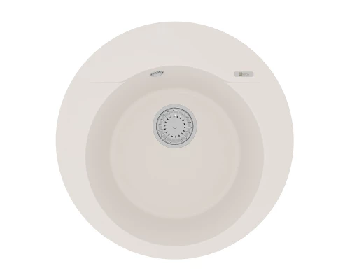 Кухонная мойка Lemark SULA 500 врезная круглая из кварцгранита, Жасмин 