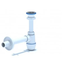 Сифон Ани 1 1/2*40 с прямойтрубой 40 мм, ANI PLAST