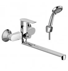 S35 Смеситель для ванны, круг.пов.излив 350мм, р/ОД, хром, ROS, S35-35