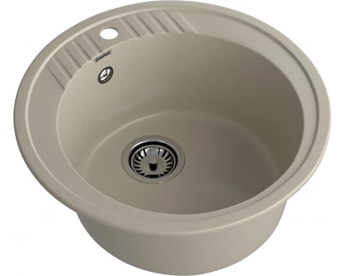GRANFEST Мойка композит RONDO GF-R--520   D=520 мм   топаз арт.GF-