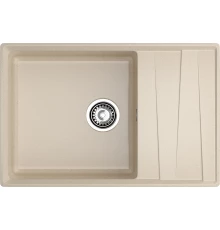 GRANFEST Мойка композит LEVEL , GF-LV-760L, чаша+крыло 760*500, кашемир