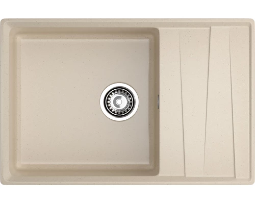 GRANFEST Мойка композит LEVEL , GF-LV-760L, чаша+крыло 760*500, кашемир