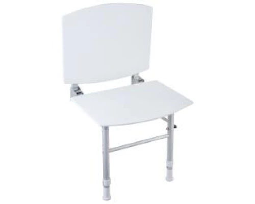 Сиденье для душа Nylon со  спинкой и опорами 15042 PAT.NBA