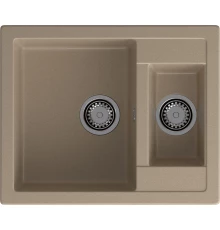 GRANFEST Мойка композит QUADRO GF-Q--610K 1.5-чаши. 610*500мм  песочный арт.GF-