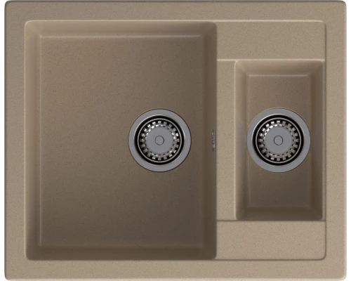 GRANFEST Мойка композит QUADRO GF-Q--610K 1.5-чаши. 610*500мм  песочный арт.GF-