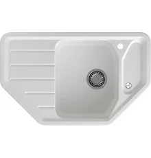 GRANFEST Мойка композит CORNER  GF-C--800E угловая 800*500мм  иней  арт.GF-