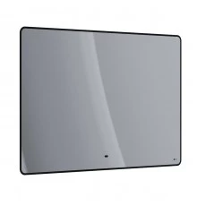 Зеркало Lemark MIOBLACK 120х80 см с интерьерной подсветкой, с подогревом