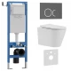 Комплект 3в1 IBERICA BLANCA инсталляция SILENCIO MINI, унитаз BURGOS ALTO белый, кнопка смыва ESTI-O серый матовый (IB.001M.BRA.231.827)